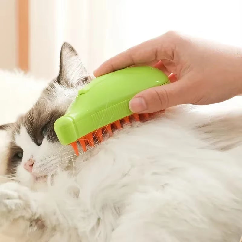 New 3 in 1 Pet Brush Cat Steam Brush Comb Dog Brush Electric Spray Cat Hair Brushes Massage Pet Grooming Hair Removal Combs ﻿